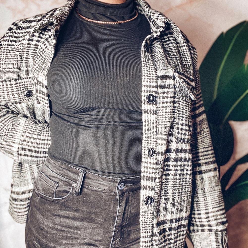Plaid Button Up Jacket - Picture 3 of 3